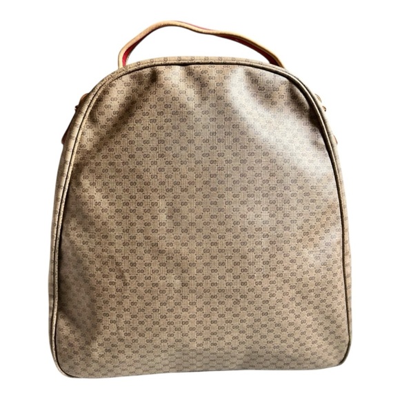 Gucci Authentic Vintage XL Micro GG Web Monogram Canvas Travel Bag w/ COA - Picture 2 of 14